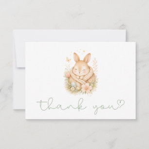 Carte De Remerciements Remerciements de Baby Shower au lavis pour Petit L