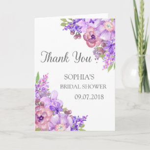Carte De Remerciements Remerciements de Baby Shower de Mariage aux Fleurs