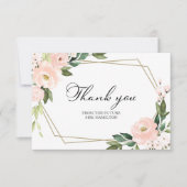 Carte De Remerciements Remerciements de Baby Shower de mariage géométriqu (Devant)