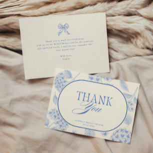 Carte De Remerciements Remerciements de Baby Shower Mariage Vintage Hydra