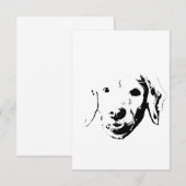 Carte De Remerciements Remerciements de chiot brillant (Devant / Derrière)