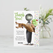 Carte De Remerciements Remerciements de Fête de Mariage de Crème Glacée R (Debout devant)