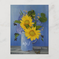 Remerciements de mariage aux tournesols