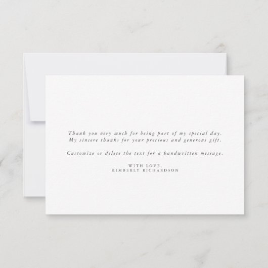 Carte De Remerciements Remerciements de mariage avec citrouilles et verdu (Dos)