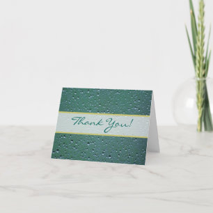 Carte De Remerciements Remerciements de mariage avec fond de gouttelettes
