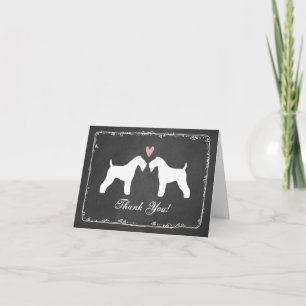 Carte De Remerciements Remerciements de mariage de Terrier bleu de Kerry