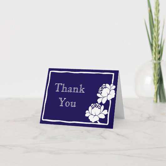 Carte De Remerciements Remerciements de mariage floraux (Devant)