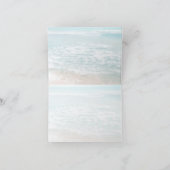 Carte De Remerciements Remerciements de mariage | Mariage de plage à mono (Intérieur)