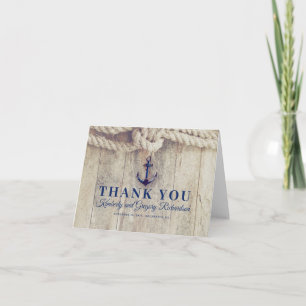 Carte De Remerciements Remerciements de mariage nautique