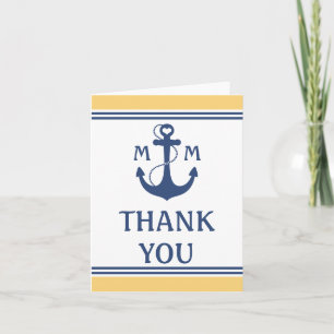 Carte De Remerciements Remerciements de mariage nautique