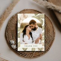 Remerciements de mariage photographiques botanique