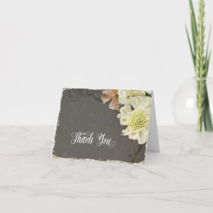 Carte De Remerciements Remerciements de mariage photographiques Floral Mo