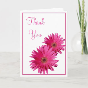 Carte De Remerciements Remerciements de mariage pour des gerbera daisies