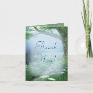 Carte De Remerciements Remerciements de mariage pour la forêt enchantée
