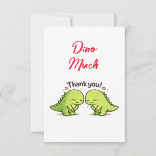 Carte De Remerciements Remerciements de mariage pour un couple de dinosau
