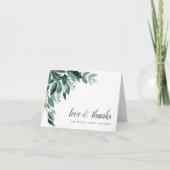 Carte De Remerciements Remerciements de mariage pour un feuillage abondan (Devant)