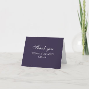 Carte De Remerciements Remerciements de mariage violet