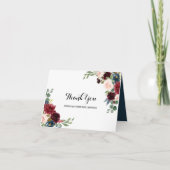 Carte De Remerciements Remerciements de Réception de Mariée Automne Rusti (Devant)