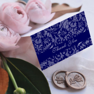 Carte De Remerciements Remerciements en dentelle