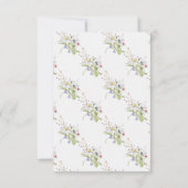 Carte De Remerciements Remerciements Mariage Fleurs Sauvages Printemps Fi (Dos)