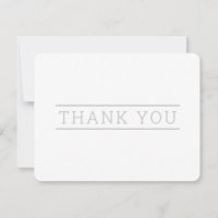 REMERCIEMENTS PHOTO simple type moderne gris argen