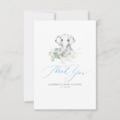 Carte De Remerciements Remerciements pour Baby Shower Baby Elephant Boy (Devant)