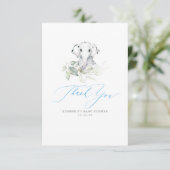 Carte De Remerciements Remerciements pour Baby Shower Baby Elephant Boy (Debout devant)