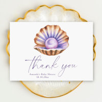 Remerciements pour Baby Shower Ocean Little Pearl