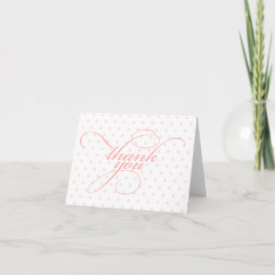 Carte De Remerciements Remerciements pour Baby Shower Thème pois