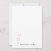 Carte De Remerciements Remerciements pour Baby Shower vertical avec verdu (Dos)