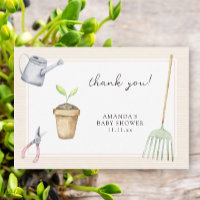 Remerciements pour bébé pousse pour la baby shower