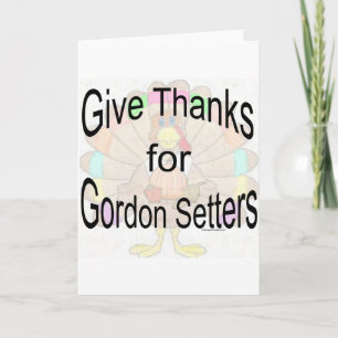 Carte De Remerciements Remerciements pour Gordon Setters