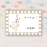 Remerciements pour la baby shower de la petite oie