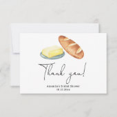 Carte De Remerciements Remerciements pour la fête de mariage Butter Toget (Devant)