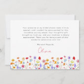 Carte De Remerciements Remerciements pour la fête de mariage dans le jard (Dos)