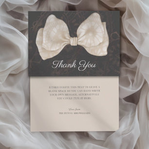 Carte De Remerciements Remerciements pour la Fête de Mariage Dark Coquett