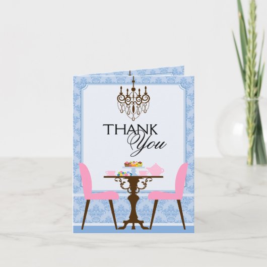 Carte De Remerciements Remerciements pour la Tea Party (Devant)