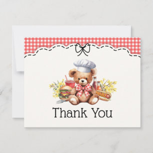 Carte De Remerciements Remerciements pour le pique-nique de barbecue Baby