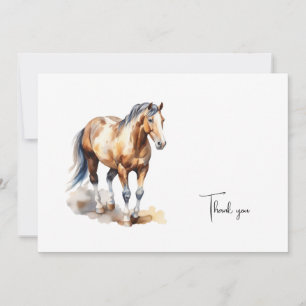 Carte De Remerciements Remerciements pour l'enterrement d'un cheval à l'a
