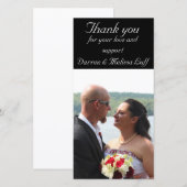 Carte De Remerciements Remerciements pour mariage (Devant / Derrière)