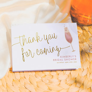 Carte De Remerciements Remerciements pour un Brunch et une Mariée à Bulle