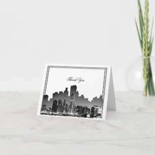 Carte De Remerciements Remerciements pour un mariage à Chicago