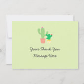 Carte De Remerciements Remerciements pour une Baby Shower Fiesta Cactus (Dos)