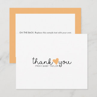 Carte De Remerciements Remerciements pour une Baby Shower Mignon Garçon C