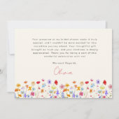 Carte De Remerciements Remerciements pour une Baby Shower Terre Cuite Fle (Dos)