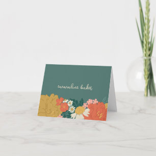 Carte De Remerciements Remerciements pour une douche de mariée avec un bo