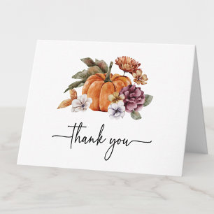 Carte De Remerciements Remerciements pour une douche de mariée d'automne