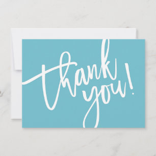 Carte De Remerciements REMIERCIEMENT ENTREPRISE insert moderne logo aqua