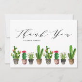 Carte De Remerciements Remise de diplôme de succulentes et cactus en pot  (Devant)