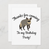 Carte De Remerciements Renard à oreille de chauve-souris Joyeux anniversa (Devant / Derrière)